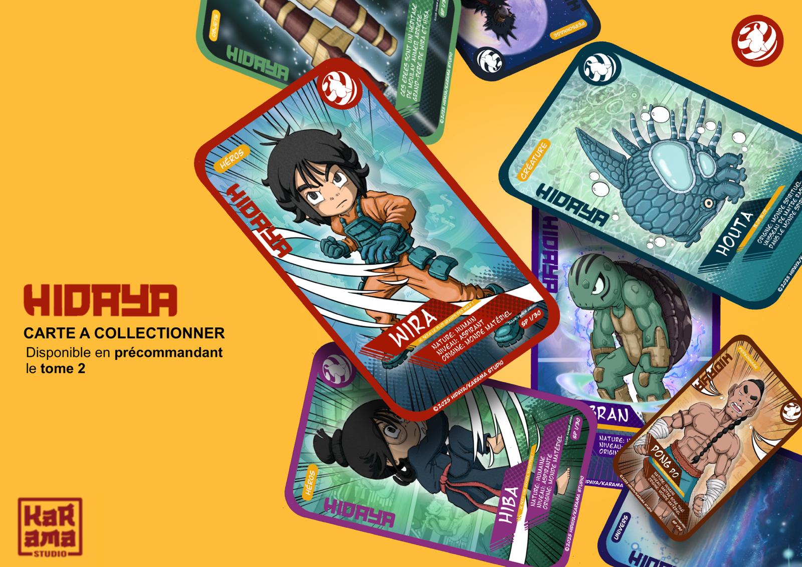 HIDAYA – Pack 30 Cartes à Collectionner